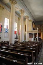nave and isle of St Paul Anglican Church Valletta