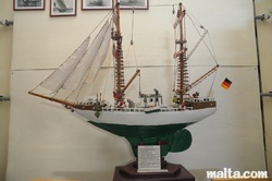 beautiful ship model at the  Kelinu grima maritime museum