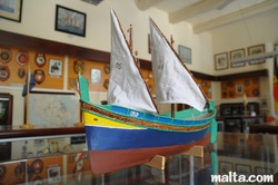 Luzzu model  Kelinu grima maritime museum