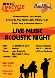 live music acoustic night hard rock